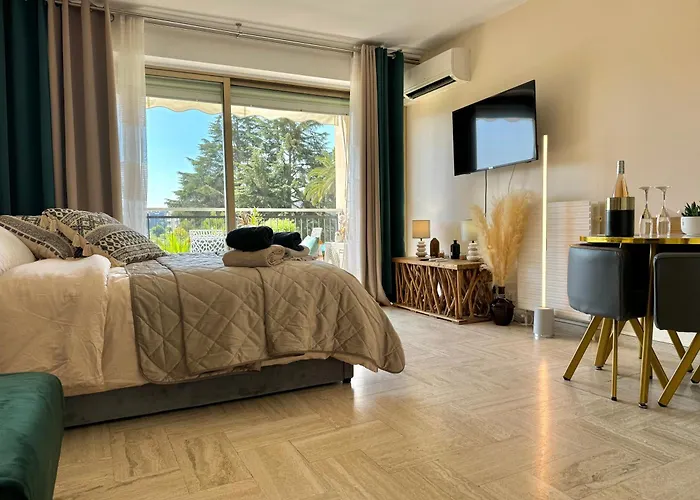 My Resid Appart Cannes Marina Vue Piscine